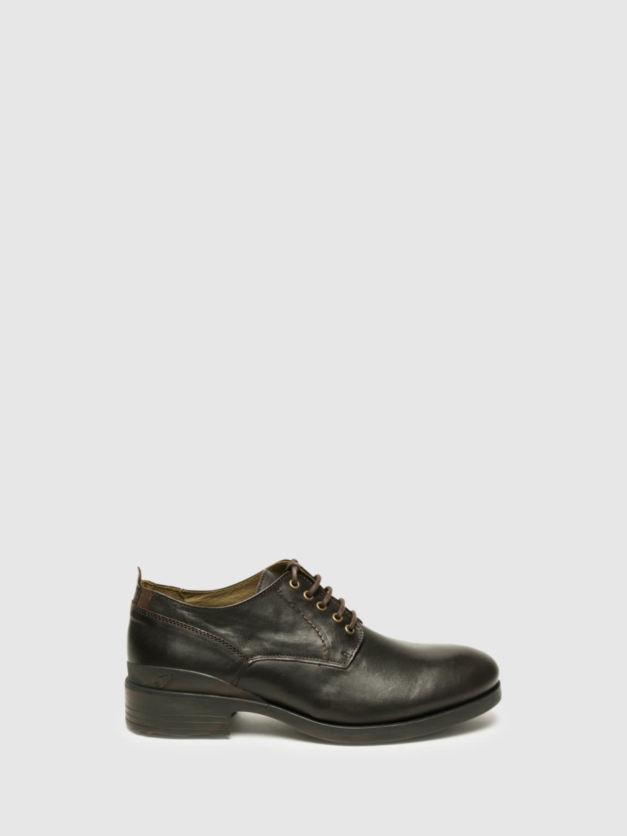 Homem Fly London Sapatos | Sapatos Derby Em Castanho