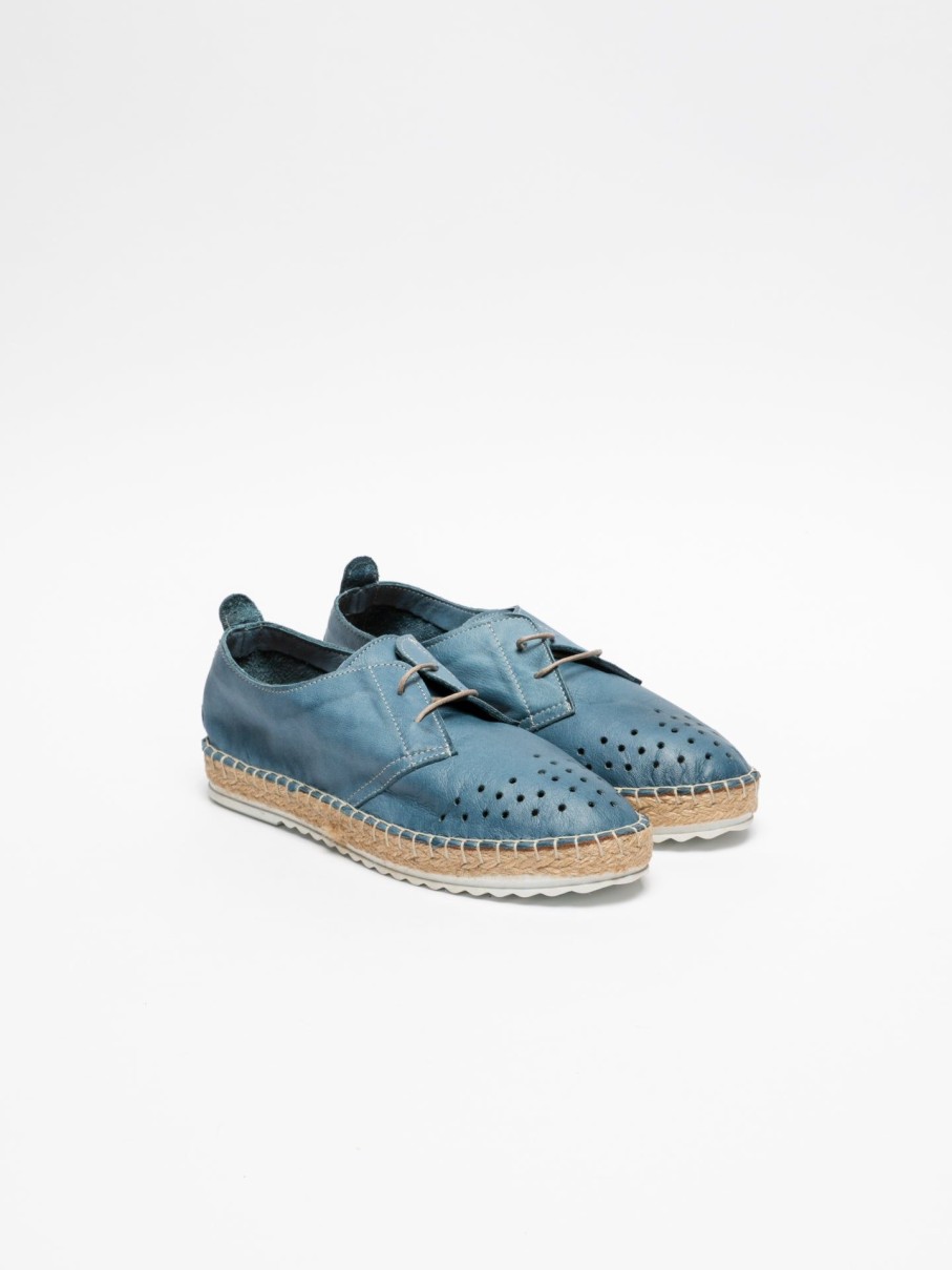 Mulher Foreva Sapatos | Sapatos Com Atacadores Em Azul