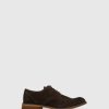 Homem Fly London Sapatos | Sapatos Derby Em Castanho Sela