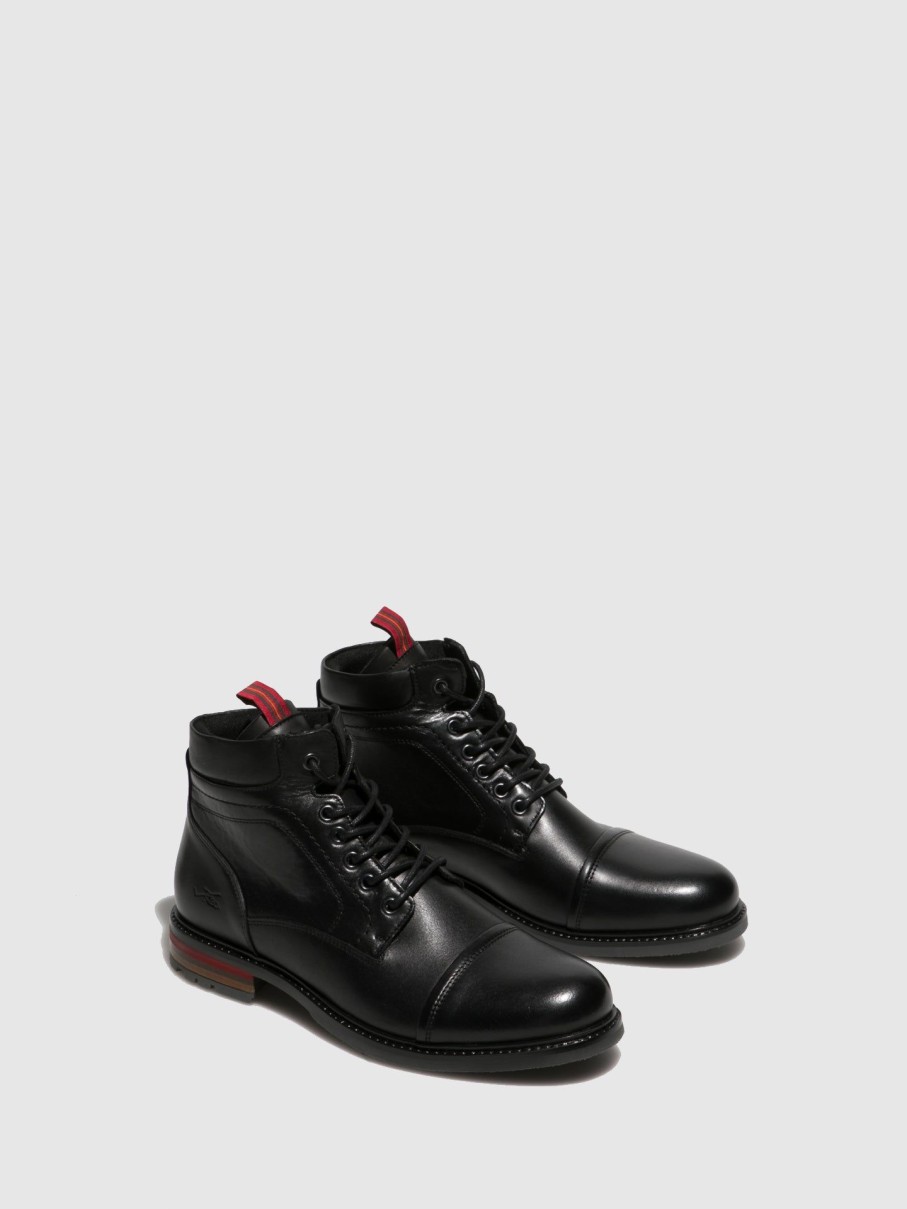 Homem Foreva Botas | Botas Com Atacadores Em Preto