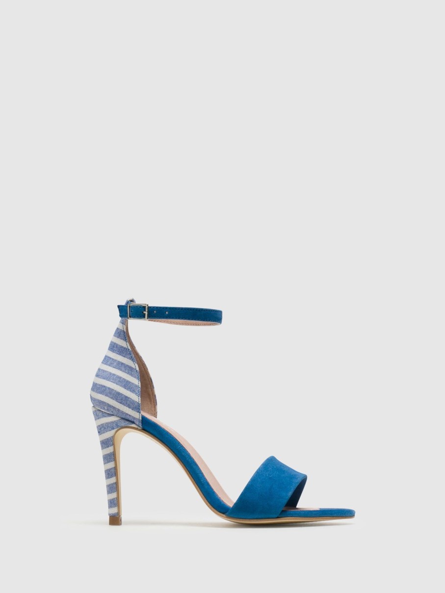 Mulher Foreva Sandalias | Sandalias Com Fivela Em Azul