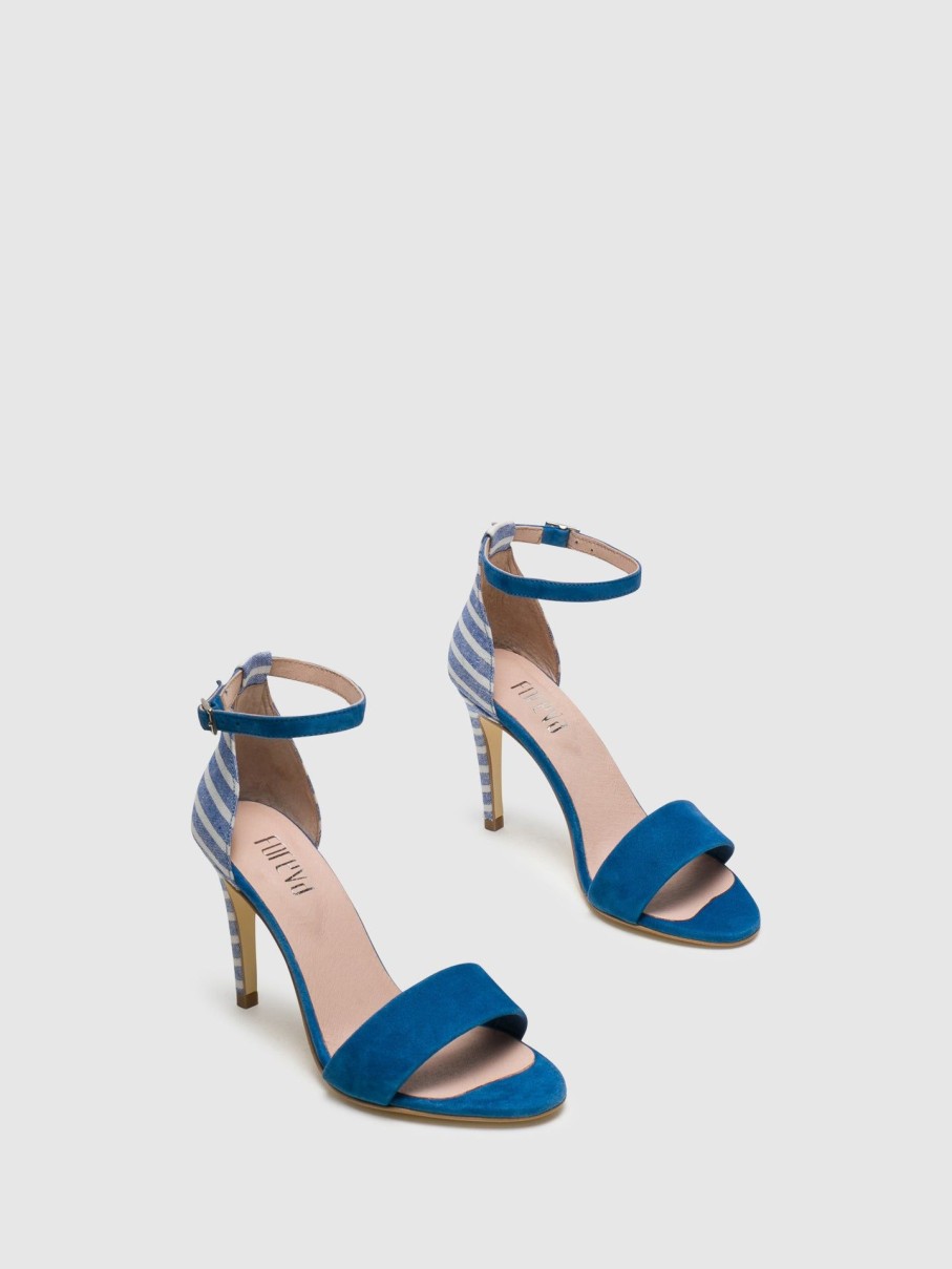 Mulher Foreva Sandalias | Sandalias Com Fivela Em Azul