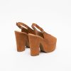 Mulher Clay's Sandalias | Sandalias De Plataforma Em Castanho