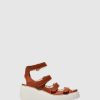 Mulher Fly London Sandalias | Sandalias Com Velcro Drop521Fly Brick