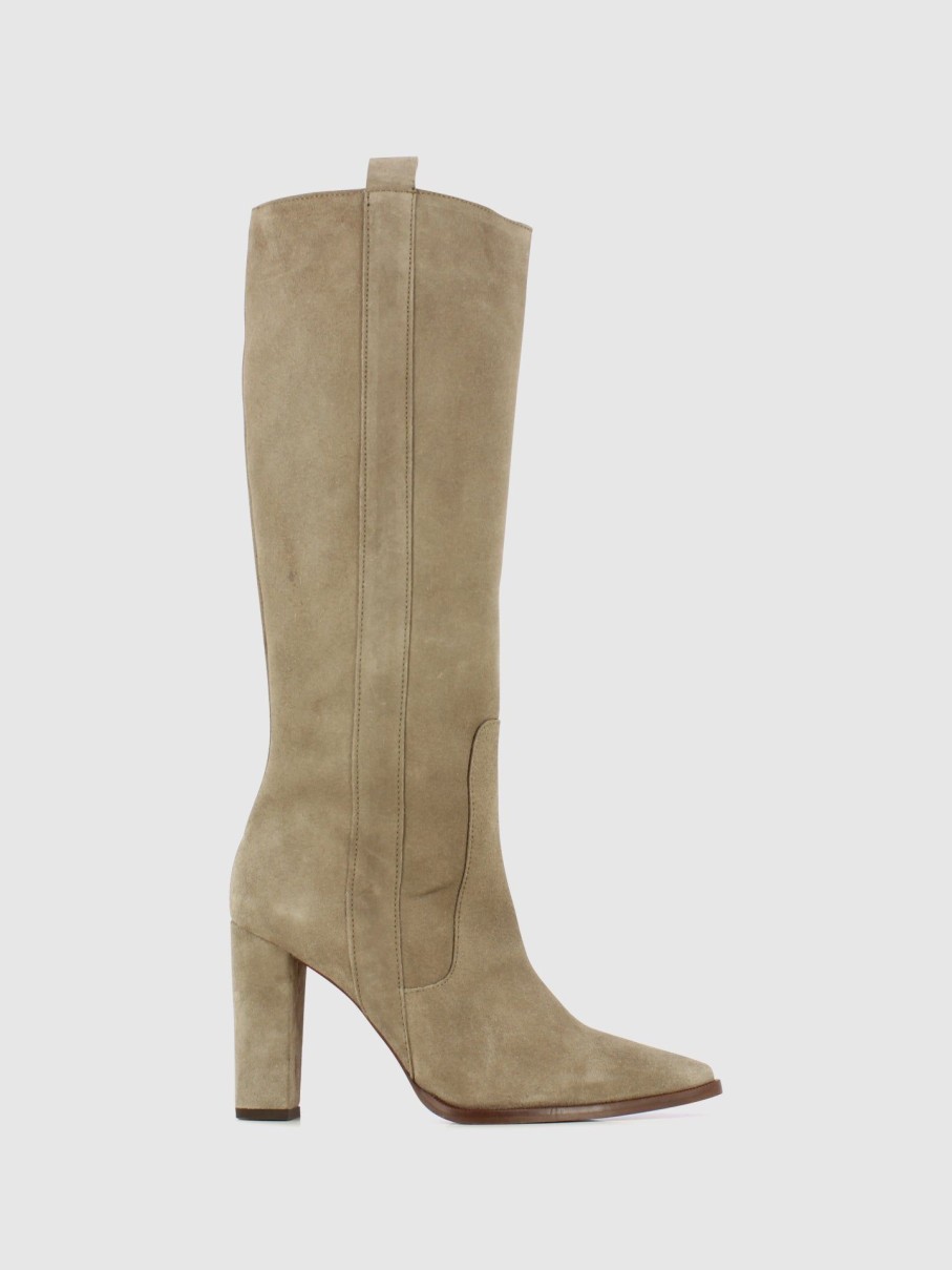 Mulher Foreva Botas | Botas Com Fecho Em Taupe