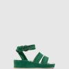 Mulher Fly London Sandalias | Sandalias Com Tira No Tornozelo Bagi170Fly Avocado