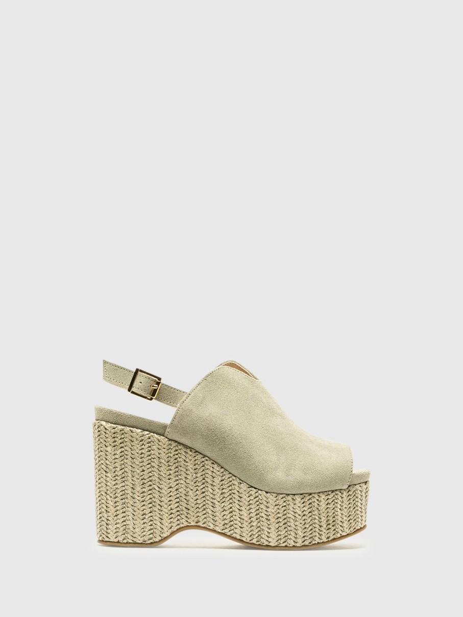 Mulher Foreva Mules | Mules De Plataforma Em Cinzento