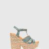 Mulher Clay's Sandalias | Sandalias De Plataforma Em Azul