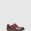 Mulher Fly London Sapatos | Sapatos Derby Em Bordeaux