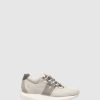 Homem Fly London Tenis | Tenis Com Atacadores Loko733Fly Mavick/Suede White/Concrete