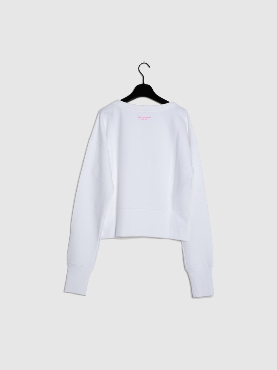 Mulher Philosophy | Sweater Com Letras Em Branco