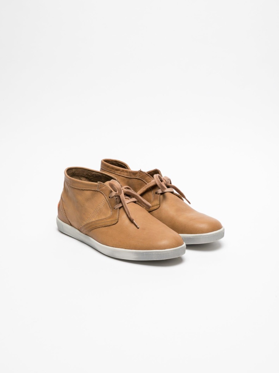 Homem Softinos Tenis | Tenis De Cano-Baixo Em Camel