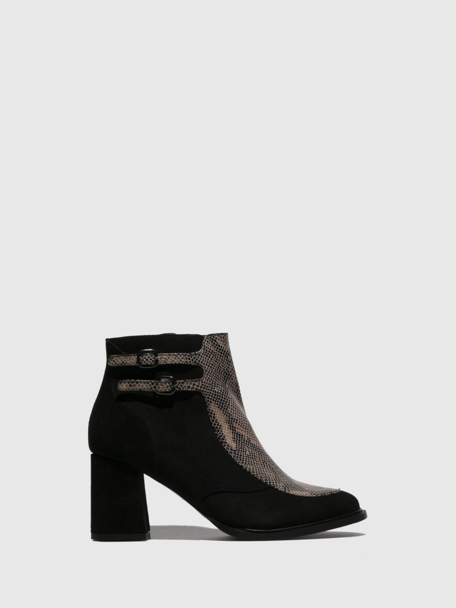 Mulher JJ Heitor Botas | Botas Com Fivela Em Preto