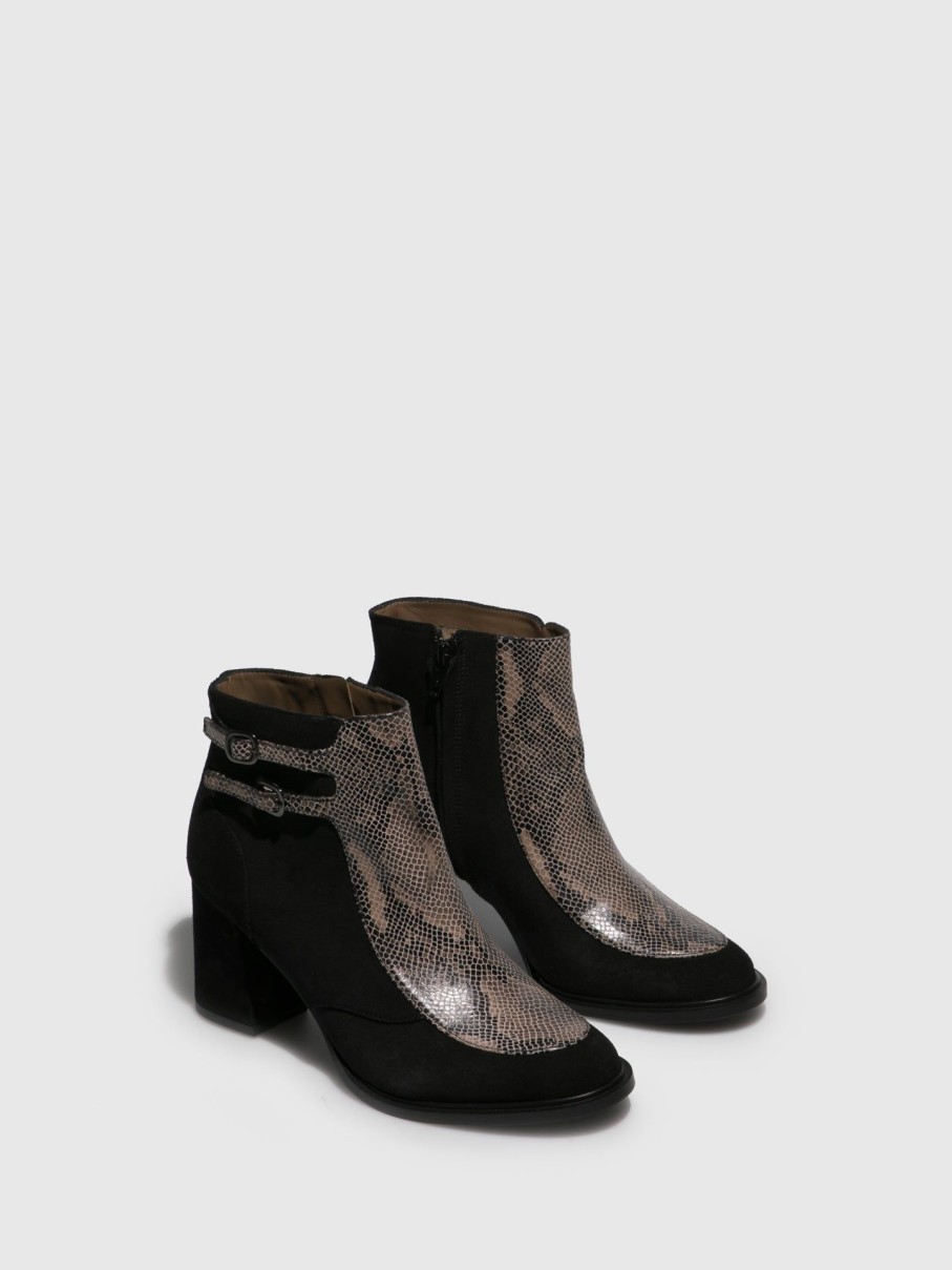 Mulher JJ Heitor Botas | Botas Com Fivela Em Preto