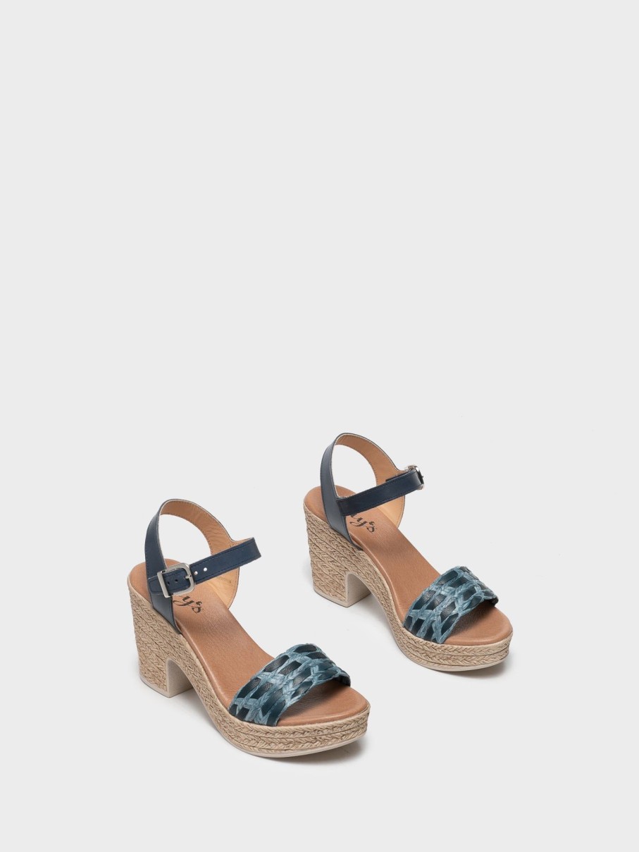 Mulher Clay's Sandalias | Sandalias Com Tira No Tornozelo Em Azul