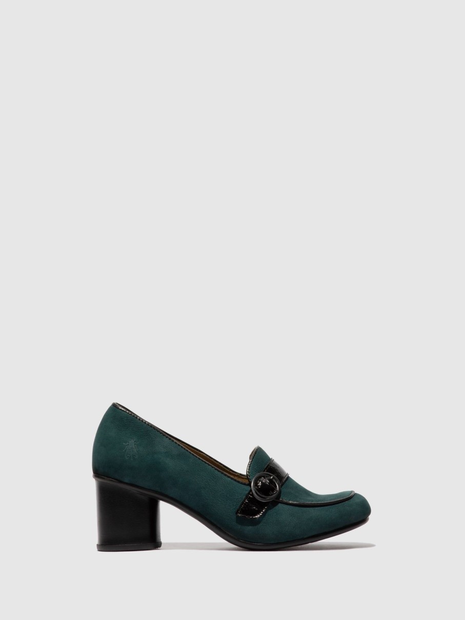 Mulher Fly London Sapatos | Sapatos Slip-On Suke764Fly Cupido/Luxorteal/Black