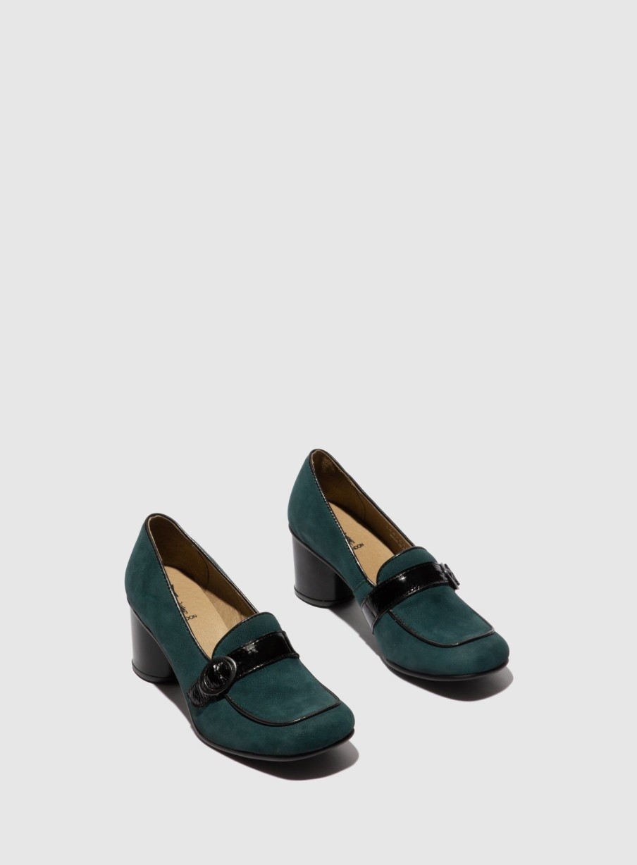 Mulher Fly London Sapatos | Sapatos Slip-On Suke764Fly Cupido/Luxorteal/Black