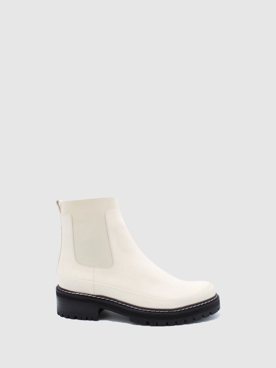 Mulher JJ Heitor Botas | Botas Chelsea Em Branco