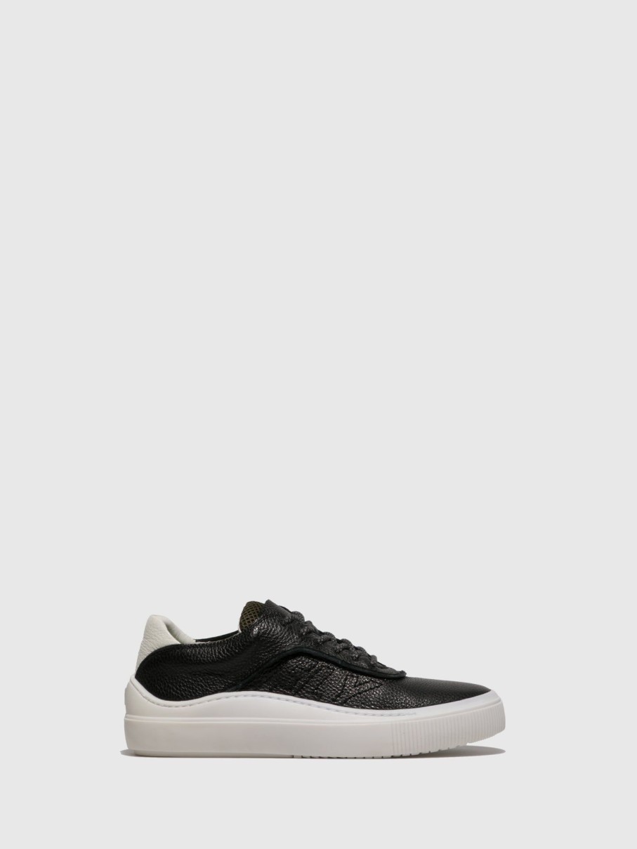 Homem Fly London Tenis | Tenis Com Atacadores Em Preto