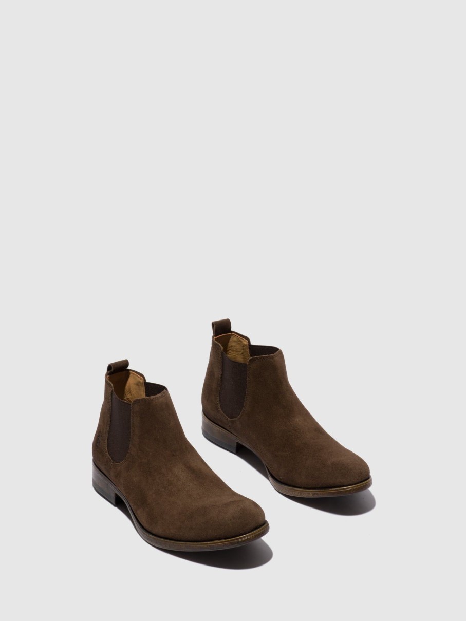 Homem Fly London Botins | Botins Chelsea Mezo559Fly Sludge