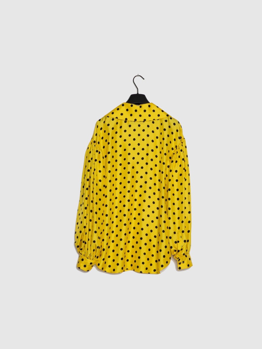 Mulher Moschino | Camisa Com Bolas Em Amarelo E Preto