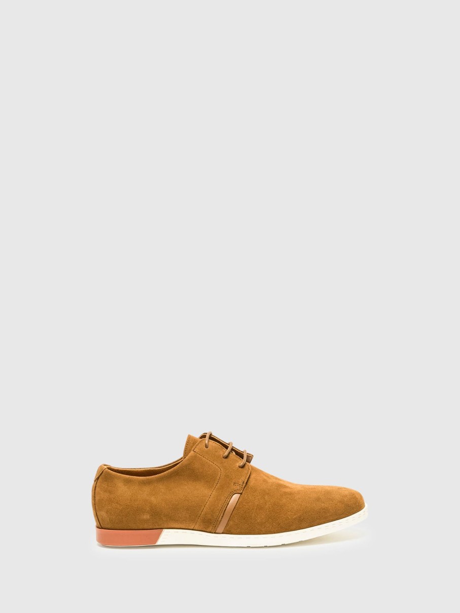 Homem Foreva Sapatos | Sapatos Com Atacadores Em Camel