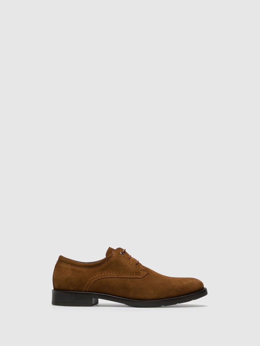 Homem Foreva Sapatos | Sapatos Com Atacadores Em Camel