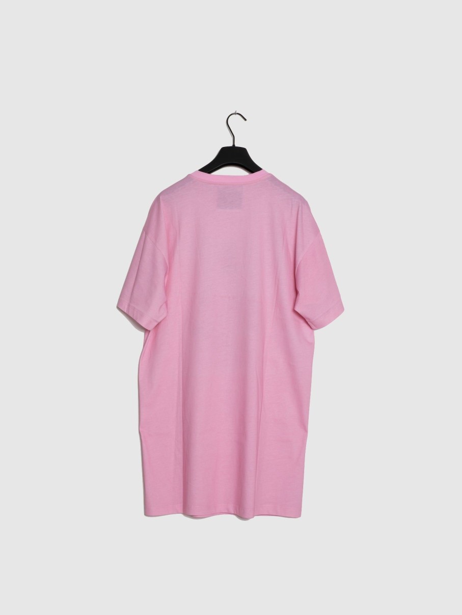 Mulher Moschino | T-Shirt Oversize Estampada Em Rosa