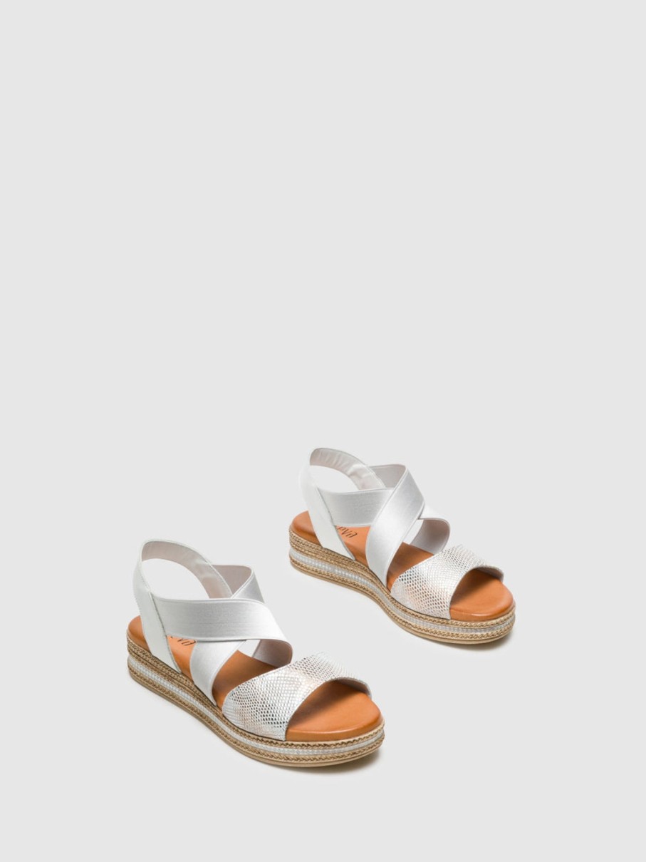 Mulher Foreva Sandalias | Sandalias De Plataforma Em Branco