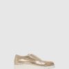 Mulher The Flexx Sapatos | Sapatos Com Atacadores Em Dourado