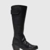 Mulher Fly London Botas | Botas Com Fecho Em Preto