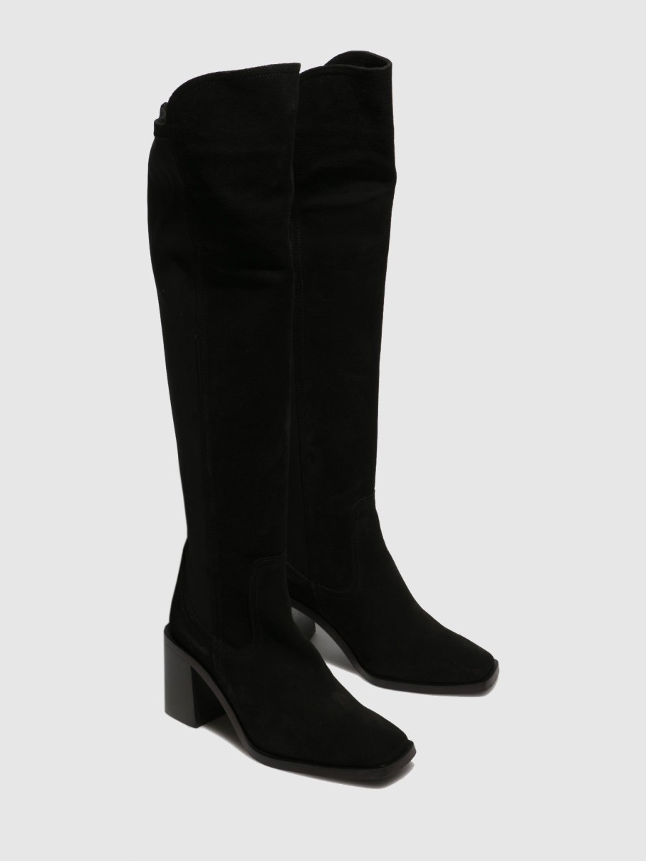 Mulher Foreva Botas | Botas Acima Do Joelho Em Preto