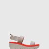 Mulher Fly London Sandalias | Sandalias Com Tira No Calcanhar Yaci594Fly Lightgray