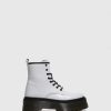 Mulher Fungi Botas | Botas Com Atacadores Em Branco