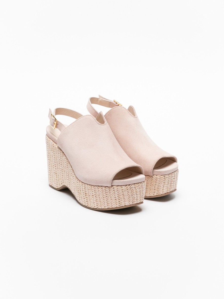 Mulher Foreva Mules | Mules De Cunha Em Rosa