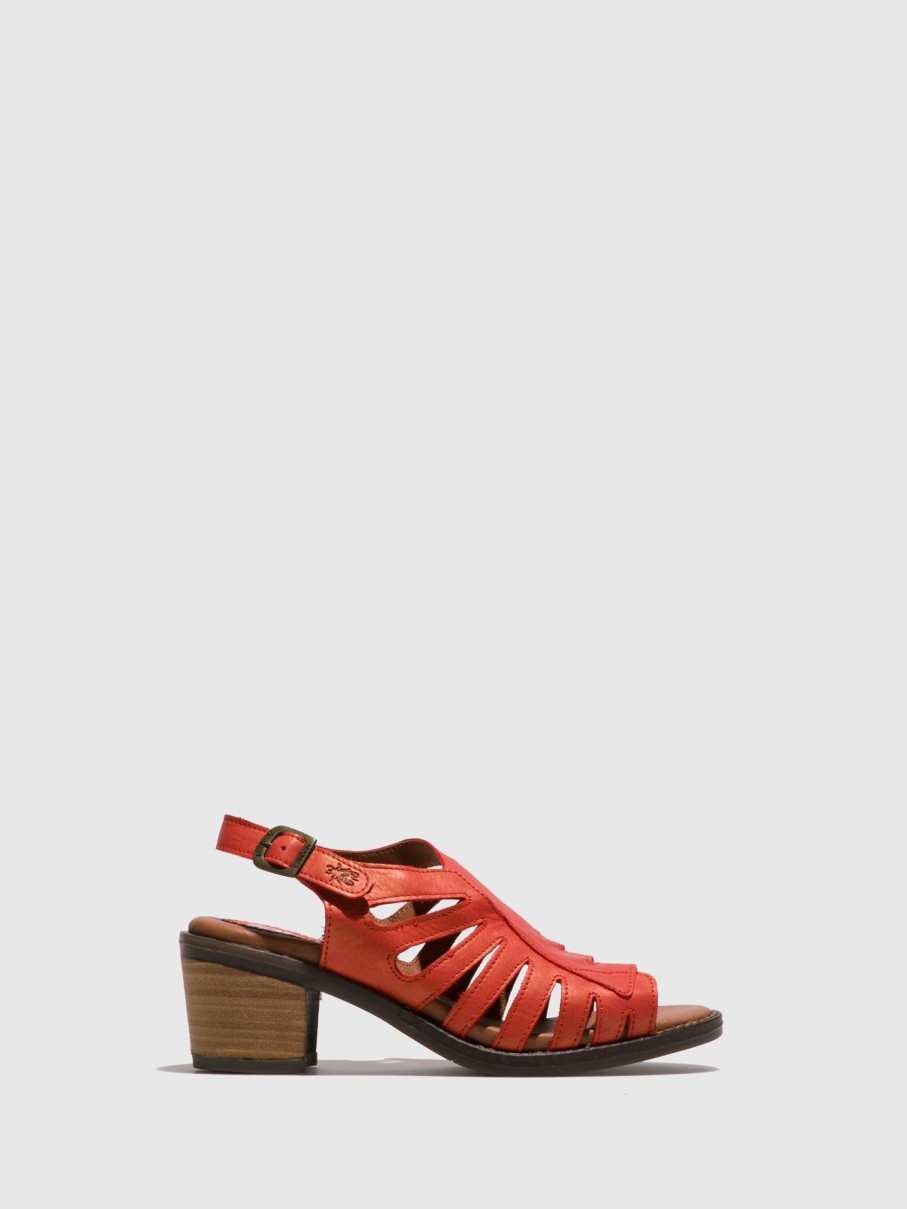 Mulher Fly London Sandalias | Sandalias Abertas Zena586Fly Orange