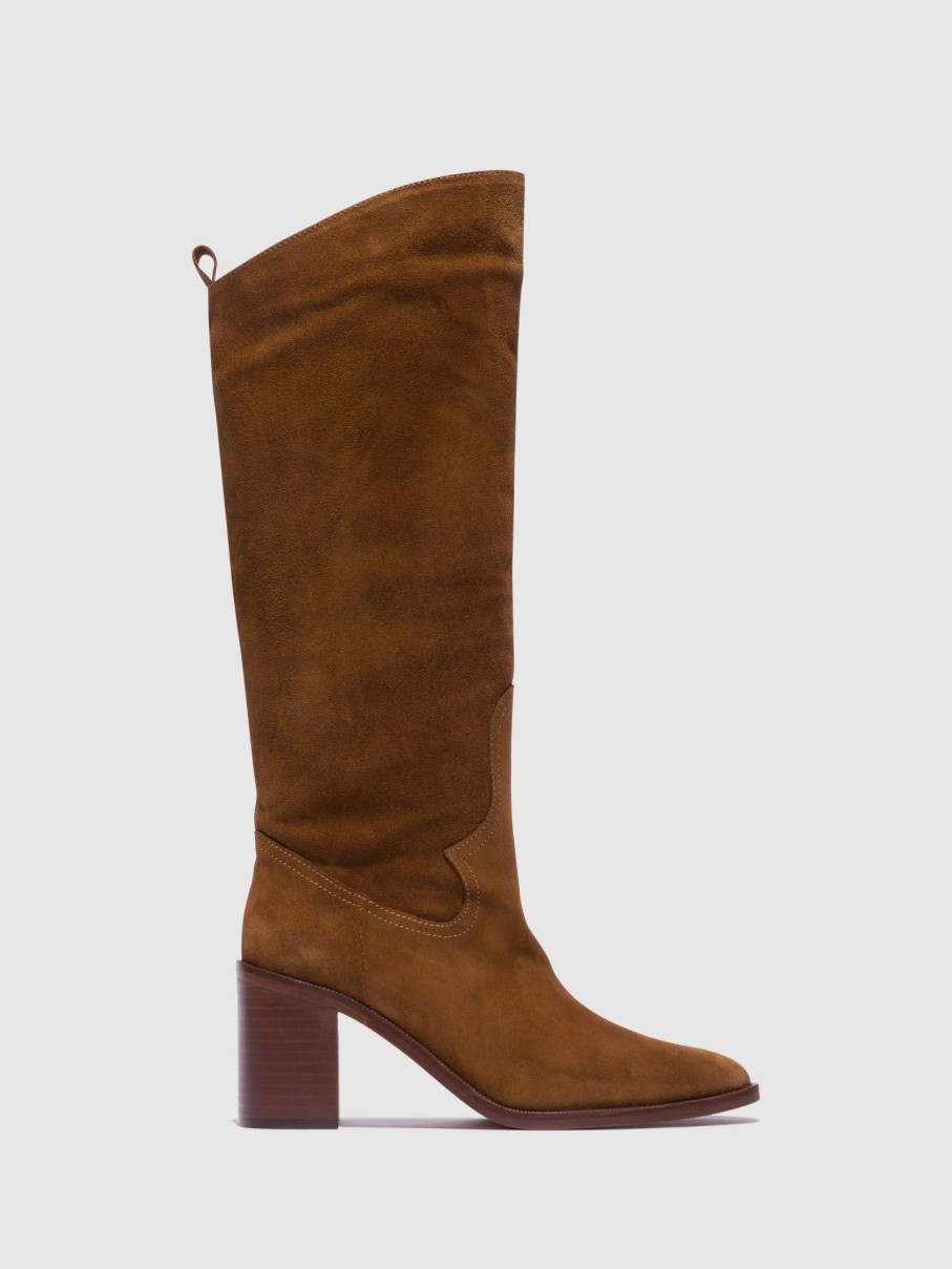 Mulher Foreva Botas | Botas Com Fecho Em Camel