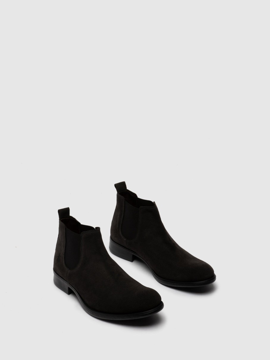 Homem Fly London Botins | Botins Chelsea Mezo559Fly Oil Suede Diesel