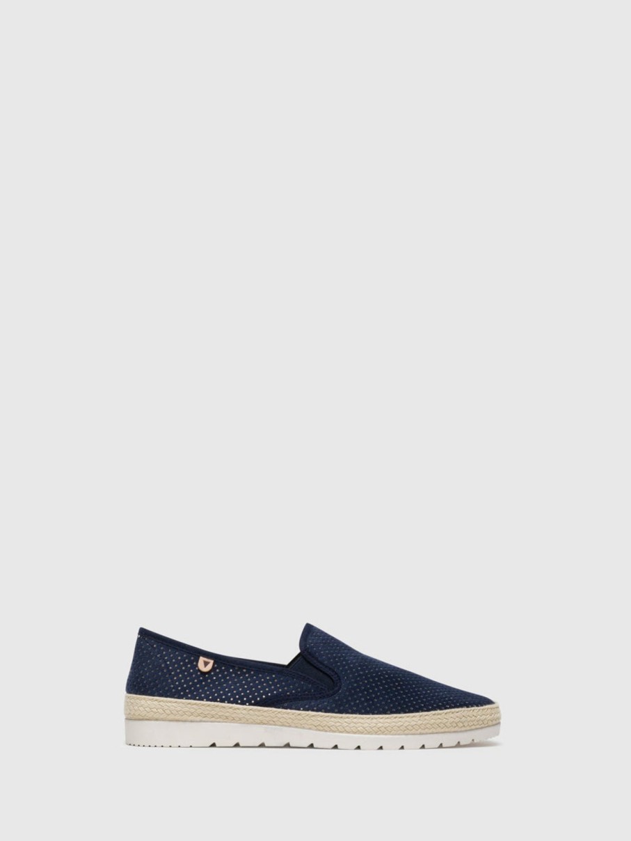 Homem Verbenas Tenis | Tenis Slip-On Em Azul