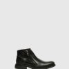 Homem Fly London Botins | Botins Com Fecho Em Preto