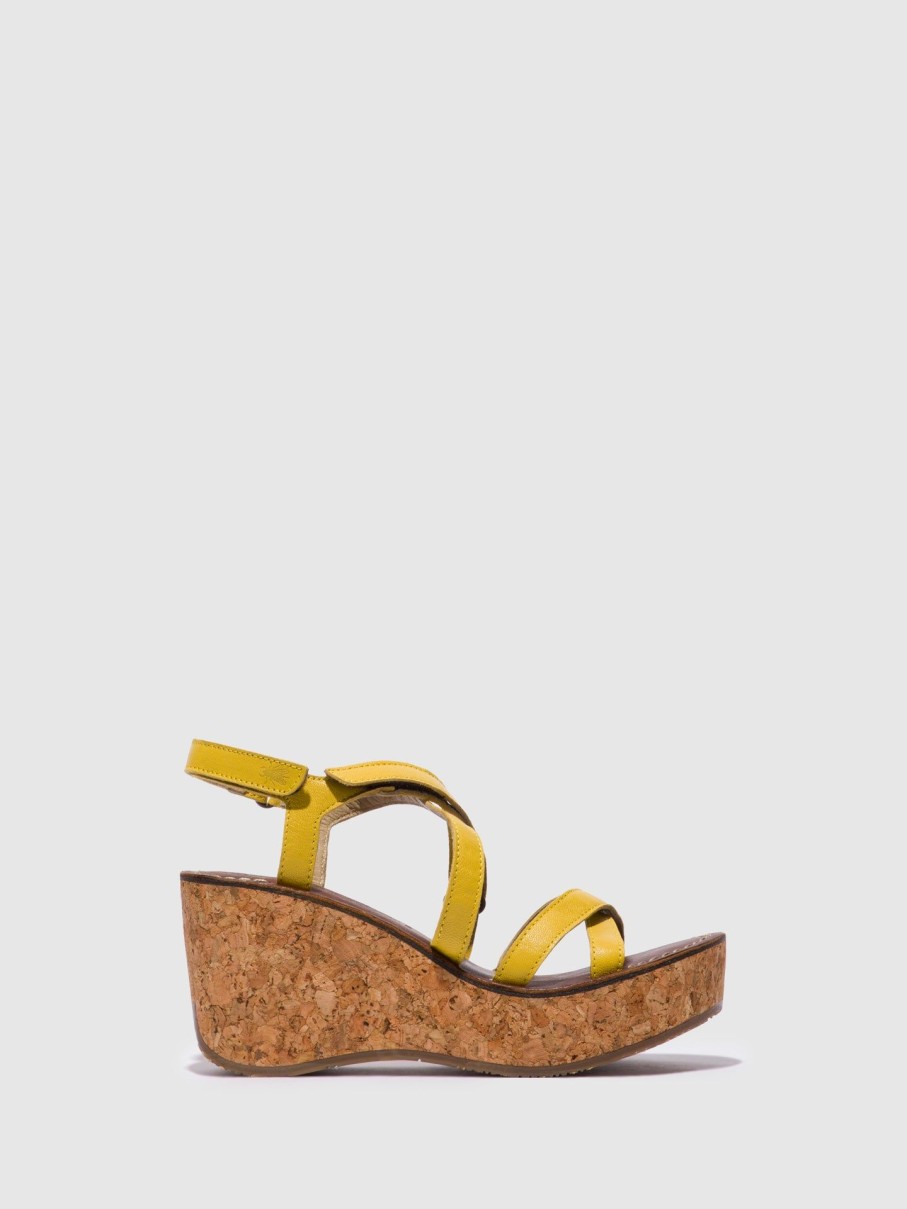 Mulher Fly London Sandalias | Sandalias Com Tiras Gope621Fly Bright Yellow