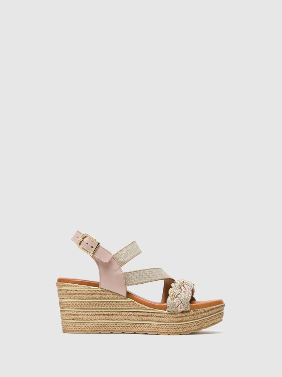 Mulher Foreva Sandalias | Sandalias Com Fivela Em Bege