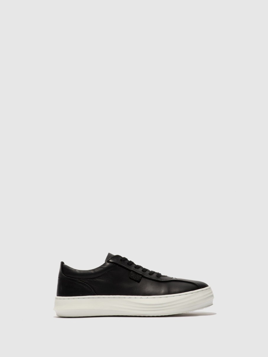 Mulher Fly London Tenis | Tenis Com Atacadores Cike419Fly Black