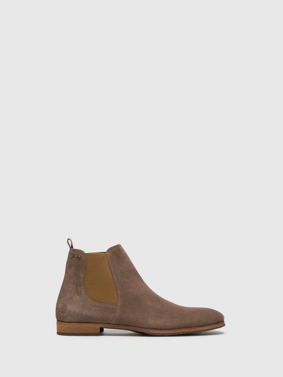 Homem Fly London Botins | Botins Chelsea Em Taupe