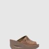 Mulher Fly London Mules | Mules De Cunha Em Dourado