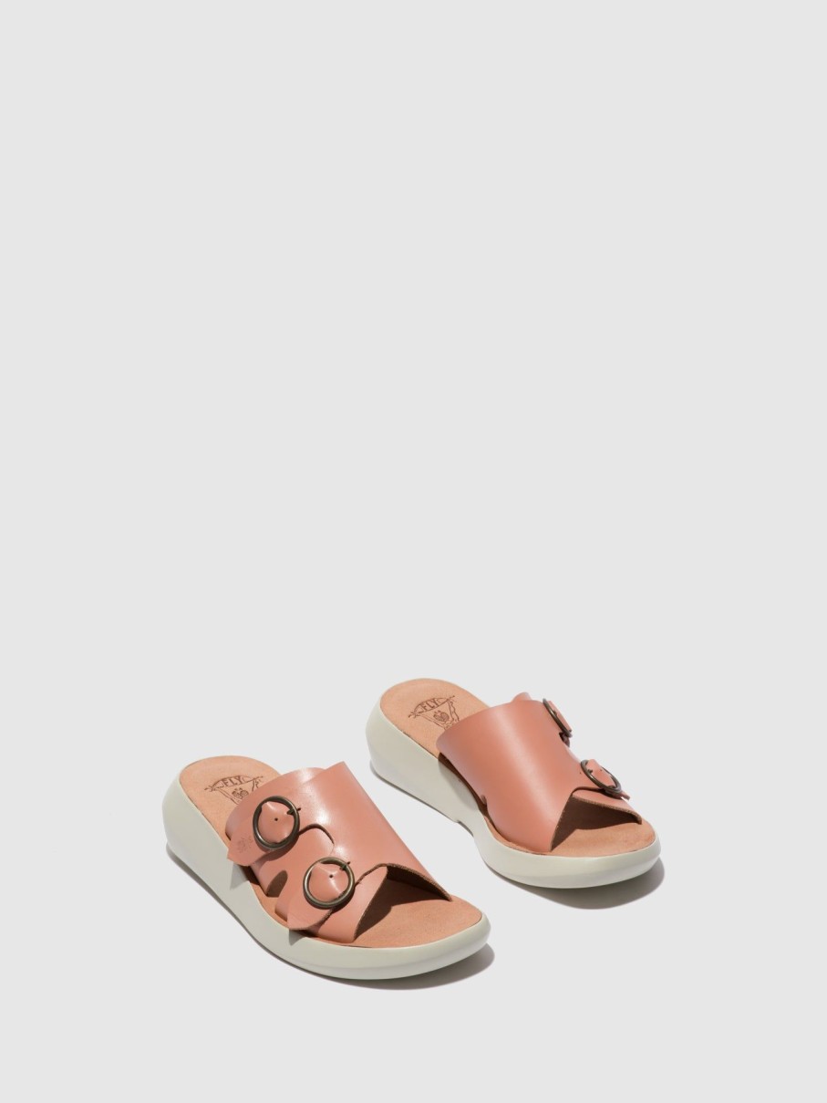 Mulher Fly London Mules | Mules Abertas A Frente Bait742Fly Brooklyn Rose