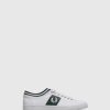 Homem Fred Perry Tenis | Tenis Com Atacadores Em Verde Branco