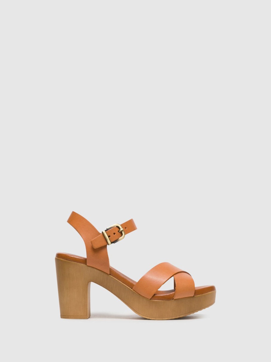 Mulher Foreva Sandalias | Sandalias Com Fivela Em Camel