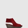 Mulher Fly London Sandalias | Sandalias Com Tira No Tornozelo Yone642Fly Red