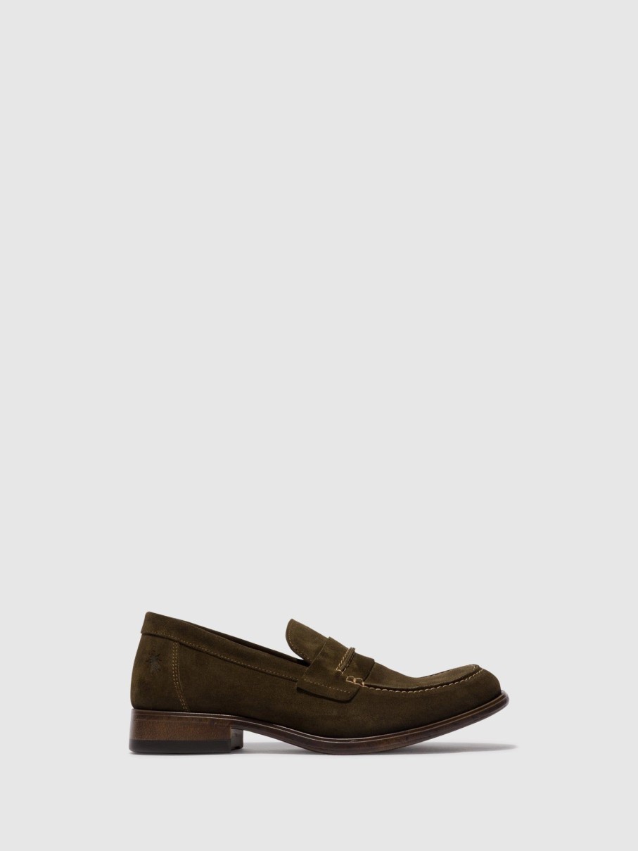 Homem Fly London Sapatos | Sapatos Slip-On Mind862Fly Sludge